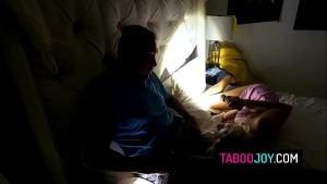 Stepdaughter fucking with stepdad in the lights out – Skyler Storm