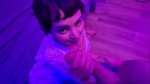 Cute Alt Teen fucks lucky guy and ends with her mouth filled with creamy cum! free