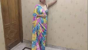 When touched her, she got hot and took his big cock in her pussy. in clear hindi voice