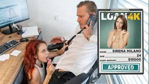 LOAN4K. Sexy and ambitious Sirena Milano knows how to give a perfect blowjob