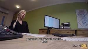 LOAN4K. Die Notwendigkeit eines Kredits bringt die Geschäftsfrau dazu, mit einem Mann zusammenzuarbeiten