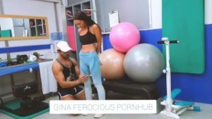 My personal trainer fucks me very hard and hot in the gym and I receive his cum inside mouth