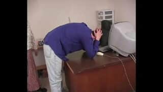 Blake Blaze is Stripped Given Bare Bottom Spanking w Paddle