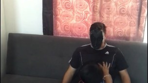 I ride my husband’s cock and ask him to fill my pussy.