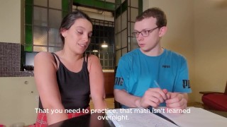 Shy student allows herself to be manipulated by teacher to pass test