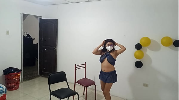 The hot stepsisters show off their natural tits while seducing in a pornographic way