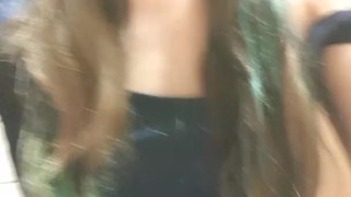 Wetting My Panties In A Restaurant Washroom