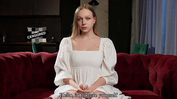 EVEN A VIRGIN CAN BE CASTED IN PORNO – THE MAIN THING IS TO OPEN HER PUSSY IN FRONT OF THE DIRECTOR