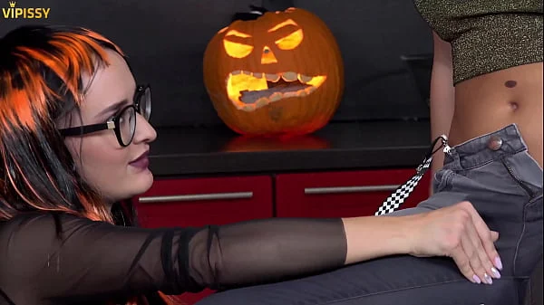 Halloween Piss with Claudia Macc,Jenifer Jane,Sasha Sparrow by VIPissy