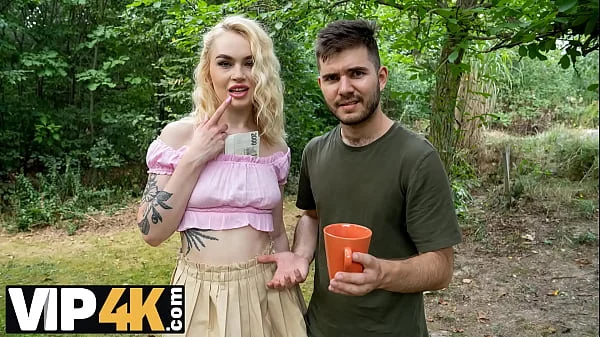 HUNT4K. Blonde loved facesitting and doggy style with Hunter outdoors
