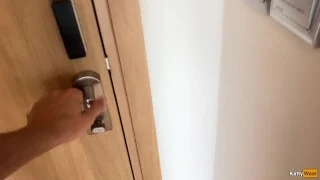 My neighbor complains that I fuck too loudly and I suggest to her…