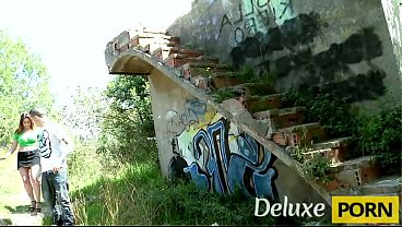 A young country girl fucked by a tourist with big cock