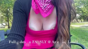 Artemisia Love big tits Public flashing @ the park Full video on FANSLY @ ArtemisiaLove9