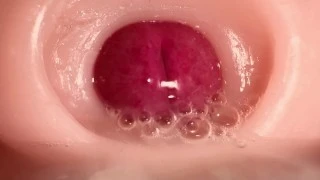 CLOSE UP CAMERA IN PUSSY: CUM Inside PUSSY TWICE! BEST CREAMPIE in 4K with Girl Moaning!
