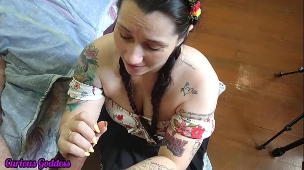 Curious Goddess – German girl sucking dick after Oktoberfest