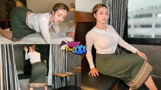 Fucking teacher wearing sarong (Full & Uncen in Fansly @BbwThaixxx)28 min