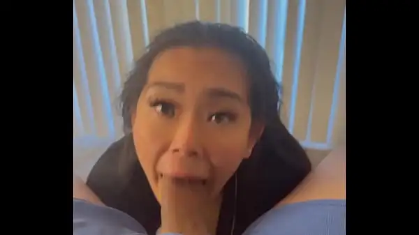 gave my friend his first blowjob I love making him cum fast