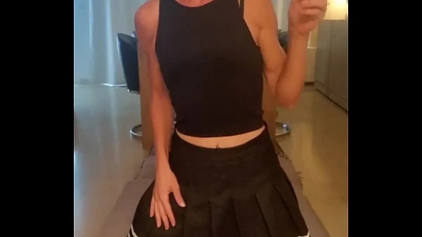 Hot Belgian girl enjoys her sigaret on perfect spot