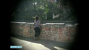 Hot sex in the mountains with a big ass brunette