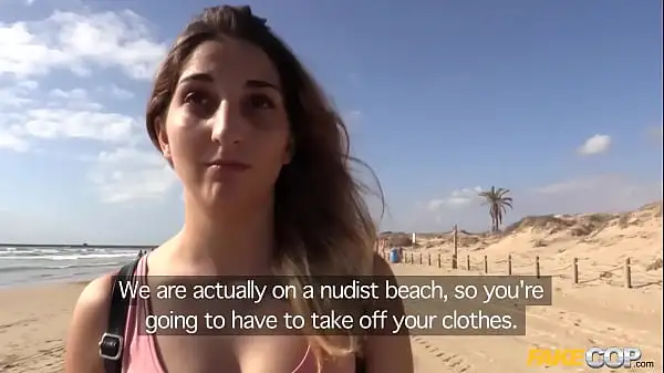 I Found Her on a NUDIST BEACH and Fucked her – Fake Cop