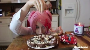 Just Natsuki for Christmas DDLC OmankoVivi Cosplay Music Video Parody