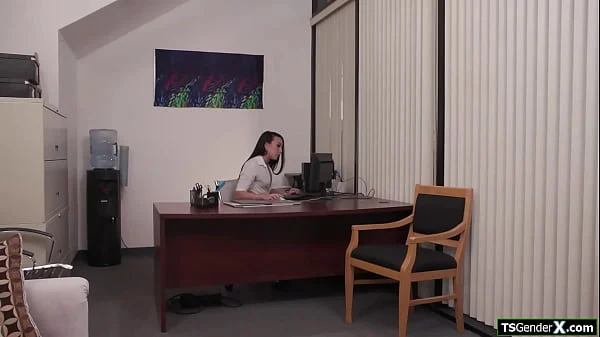 Latina sucks on asian shemale boss feet and rimmed her ass