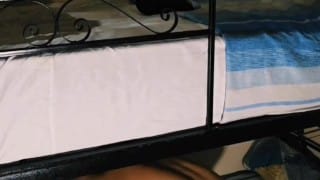 Student started masturbating and got fucked in a hostel