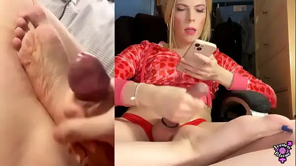 Trans Stepdaughters Smelly Socks And Cum on Feet Clean me Up Please Stepdaddy