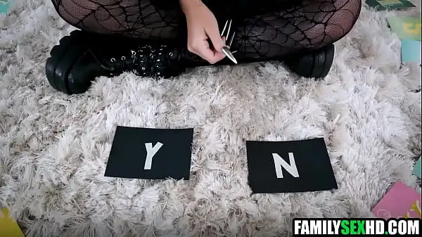 Virgin Step-Sister & Step-Brother Fuck on Halloween