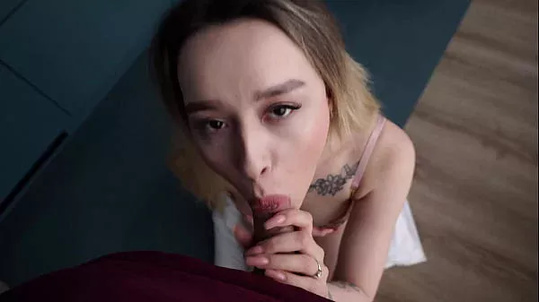 blonde in lace deep throated