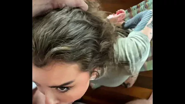 Hot Canadian Blonde EDEN IVY GAGS & LICKS Balls After Casting – SLOPPY POV Cum SHOT