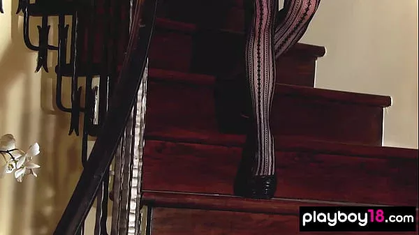 Naked redhead teen Jayme Langford knows exactly what to do to get you going