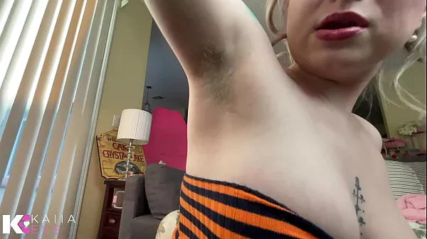 POV Sucking MILF Mrs Brief’s Hairy Pits & Pubes Clean