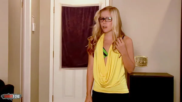 Skinny young blonde Tabitha James squeals as Jon Q’s thick BBC splits her tight pussy open wide