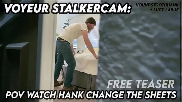 Voyeur StalkerCam POV Watch Hank Change The Sheets