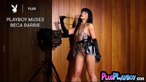 Big ass Beca Barbie showing of hot body while posing naked for the Playboy