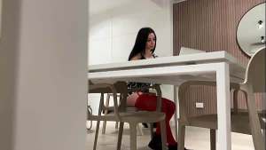 College Student Studying In Library Agrees To Come Home