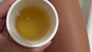 Morning urinate in cap Camilla Moon