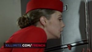 Secret sex with a stewardess during a flight