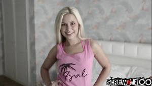 Small tit blonde fucked doggy style