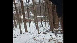 Things I did privately for free in my snowy backyard a little more naked looking around this time of the year last year 2