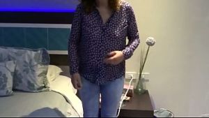 With my brother-in-law at the motel, I put on lingerie for anal sex; I love his big cock.
