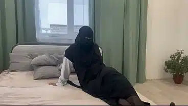 A friend’s mother showed off her assets in a hijab and tights.