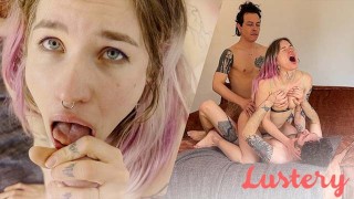 Amateur Alt-Girl DP’d By Two Big Dicks – Lustery
