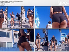 big ass brunette with short tight hot spy