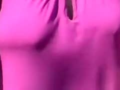 Busty Brazilian women with sexy cleavages go shopping