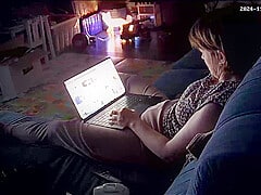 caught her masturbation