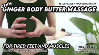 Cfnm Ginger Body Butter Massage For Tired Feet And Muscles