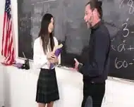 Cute Petite Student With Small Tits And Braces