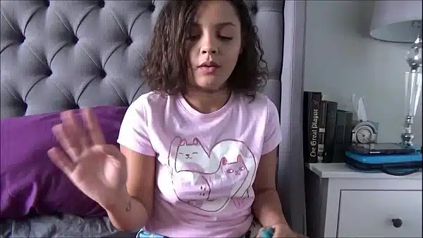 Ebony Little Step Sister Cums On Step Brother’s Cock